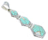Opal And Turqouise Southwest Sterling Silver Pendant CX47248